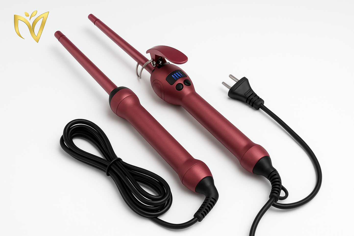 Professional 9mm Curling Iron with LCD Display