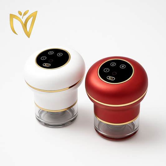 Portable Electric Cupping Massager with Red Light (2 Cups)