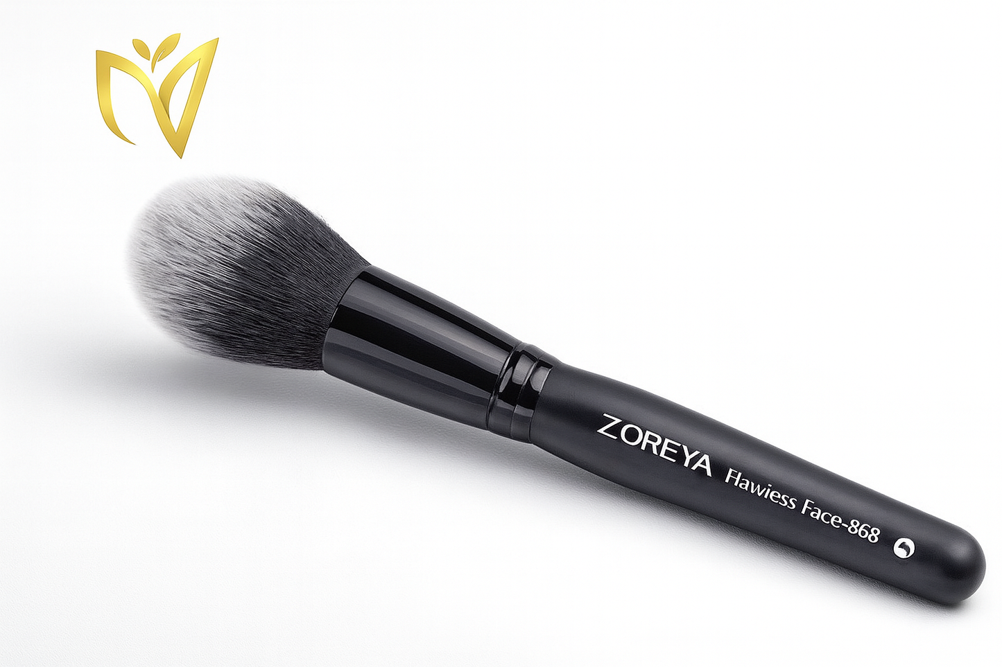 ZOREYA 15-Piece Makeup Brush Set with Black Handles